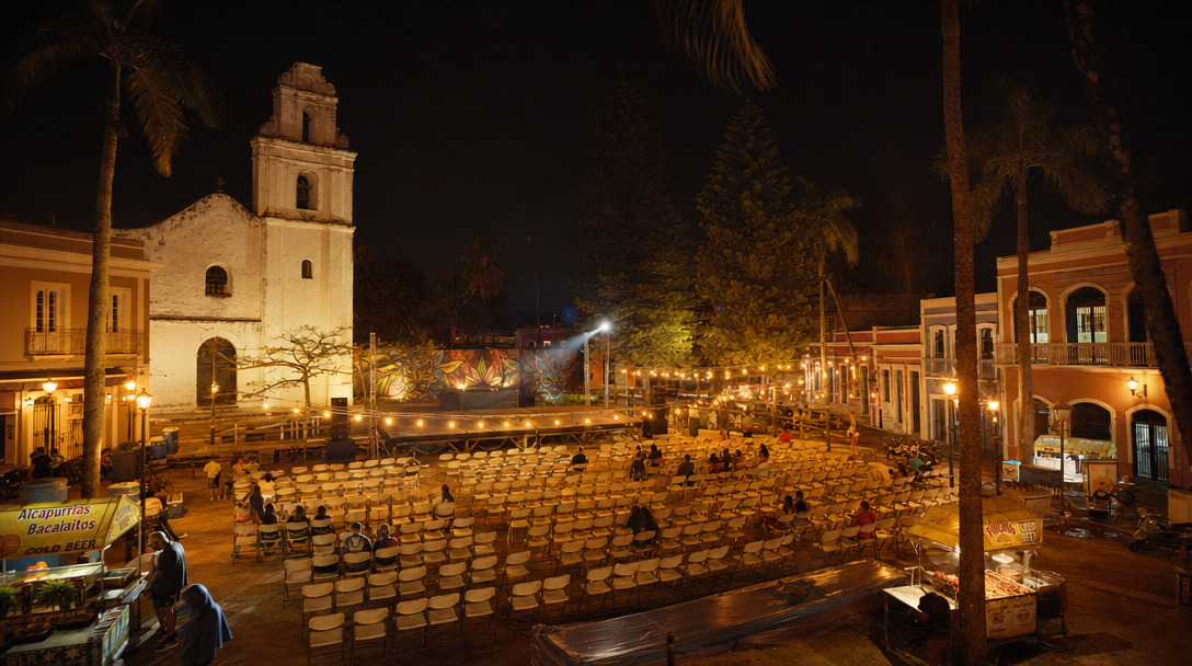 Loíza plaza — Friday night