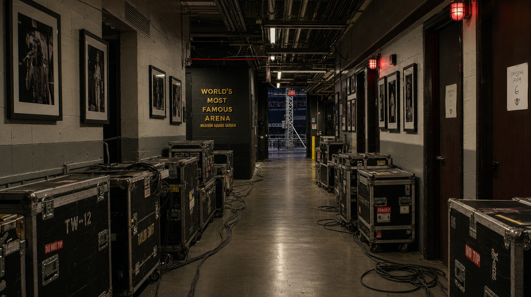 Madison Square Garden — backstage